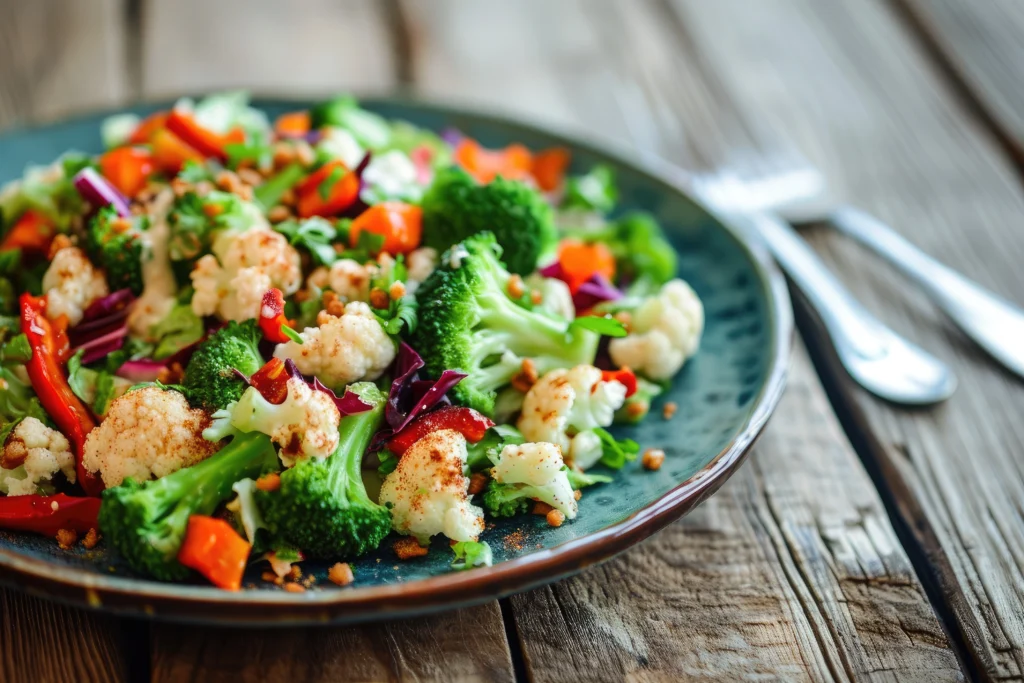 Broccoli Cauliflower Salad